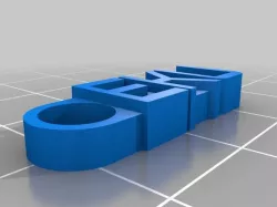 EKU Keychain - Flat Bottom