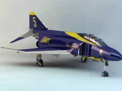 F-4J Phantom II Blue Angels 3D model