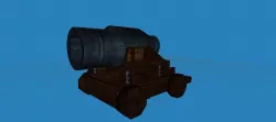 fantasy cannon Low-poly  3D model