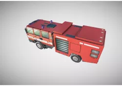 fire truck Low-poly  3D model