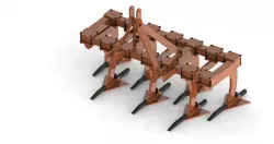 Five tyne duck foot cultivator