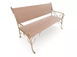 Forged bench 3D model