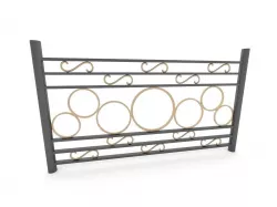 Forged fence 3D model