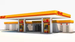 Gas station 3D model