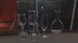 Glasses Collection Low-poly  3D model