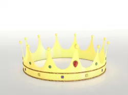 Gold shinny crown