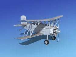 Grumman AgCat Bare Metal 3D model