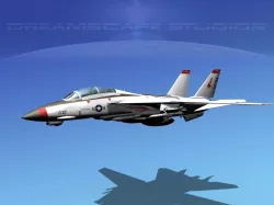 Grumman F-14D Tomcat T02a VF143 3D model