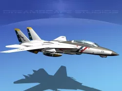 Grumman F-14D Tomcat T04a VF2 3D model