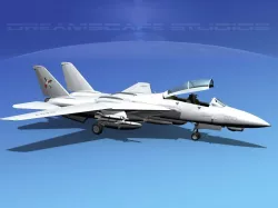 Grumman F-14D Tomcat T05a VF103 3D model
