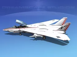 Grumman F-14D Tomcat T06a VF211 3D model