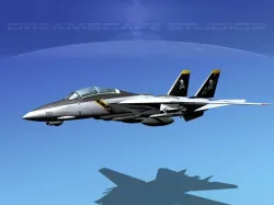 Grumman F-14D Tomcat T08a VF-84 3D model