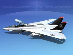 Grumman F-14D Tomcat T09a vf101 3D model