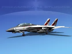 Grumman F-14D Tomcat T12a vf41 3D model