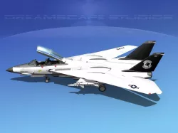 Grumman F-14D Tomcat T14a VF14 3D model