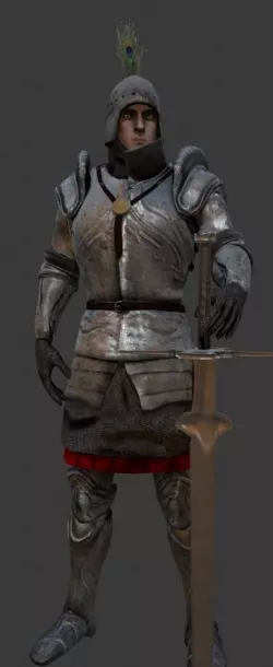 Heavy Knight Low-poly  3D model