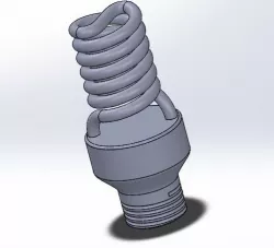 Helical CFL bulb