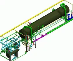 Horizontal Inlet Separator Package 3D model
