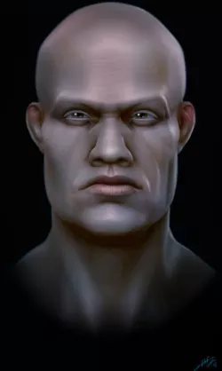 Human Stylized head bust base  3D model