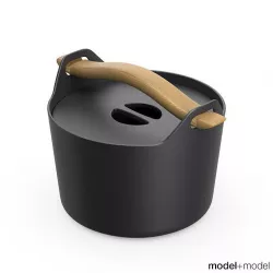 Iittala cast iron pot 3D model