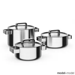 Iittala cookware set 3D model