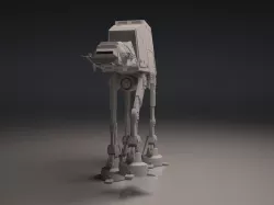 Imperial Walker ATAT Low-poly  3D model