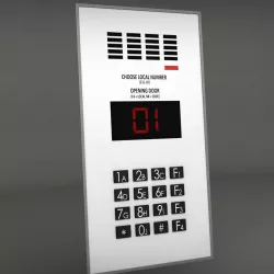 Intercom 3 low poly Low-poly  3D model