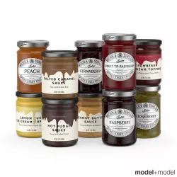 Jam jars 3D model