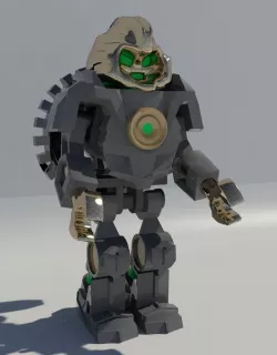 Lego Robot Low-poly  3D model