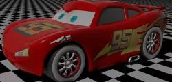 Lightning Mcqueen Low-poly  3D model