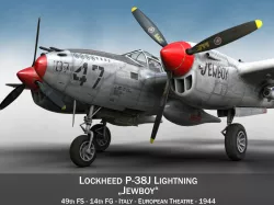 Lockheed P-38 Lightning - Jewboy 3D model
