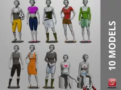 MannequinGirlPack B 3D model