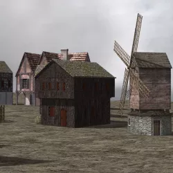 Medieval Village 3D model