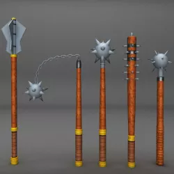 Medieval weapon pack 3D model