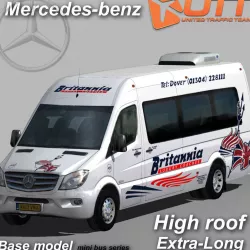 Mercedes Sprinter 2015 Britannia minibus Low-poly  3D model