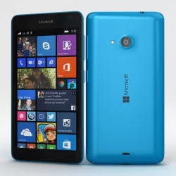 Microsoft Lumia 535 and Dual SIM Blue Low-poly  3D model