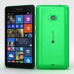 Microsoft Lumia 535 and Dual SIM Green Low-poly  3D model
