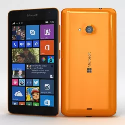 Microsoft Lumia 535 and Dual SIM Orange Low-poly  3D model
