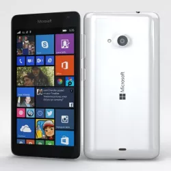Microsoft Lumia 535 and Dual SIM White Low-poly  3D model