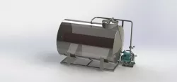 Milk storage and transportation tank