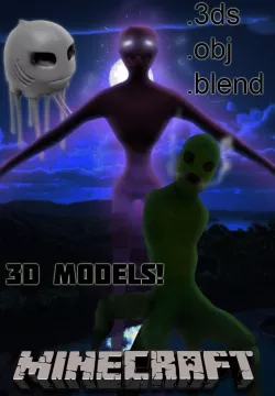 Minecraft Real life ENDERMAN Low-poly  3D model