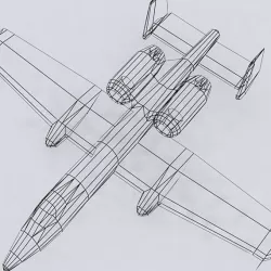 Modern military aircrafts pack Low-poly  3D model