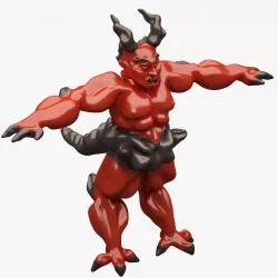 Monster 002 RIGGED T-POSE 3D model