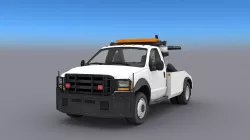 NYPD Tow Truck Low-poly  3D model