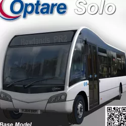 Optare Solo bus 9260 Length Low-poly  3D model