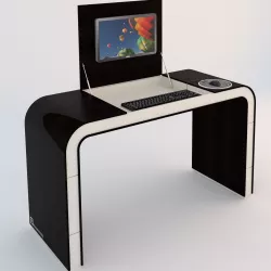 PC Table Low-poly  3D model