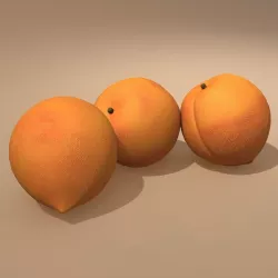 Peach 3D model