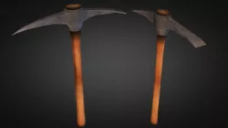 Pickaxe Low-poly  3D model