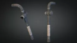 Pipe Weapon Low-poly  3D model