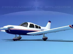 Piper PA-28-235 Cherokee  V03 3D model